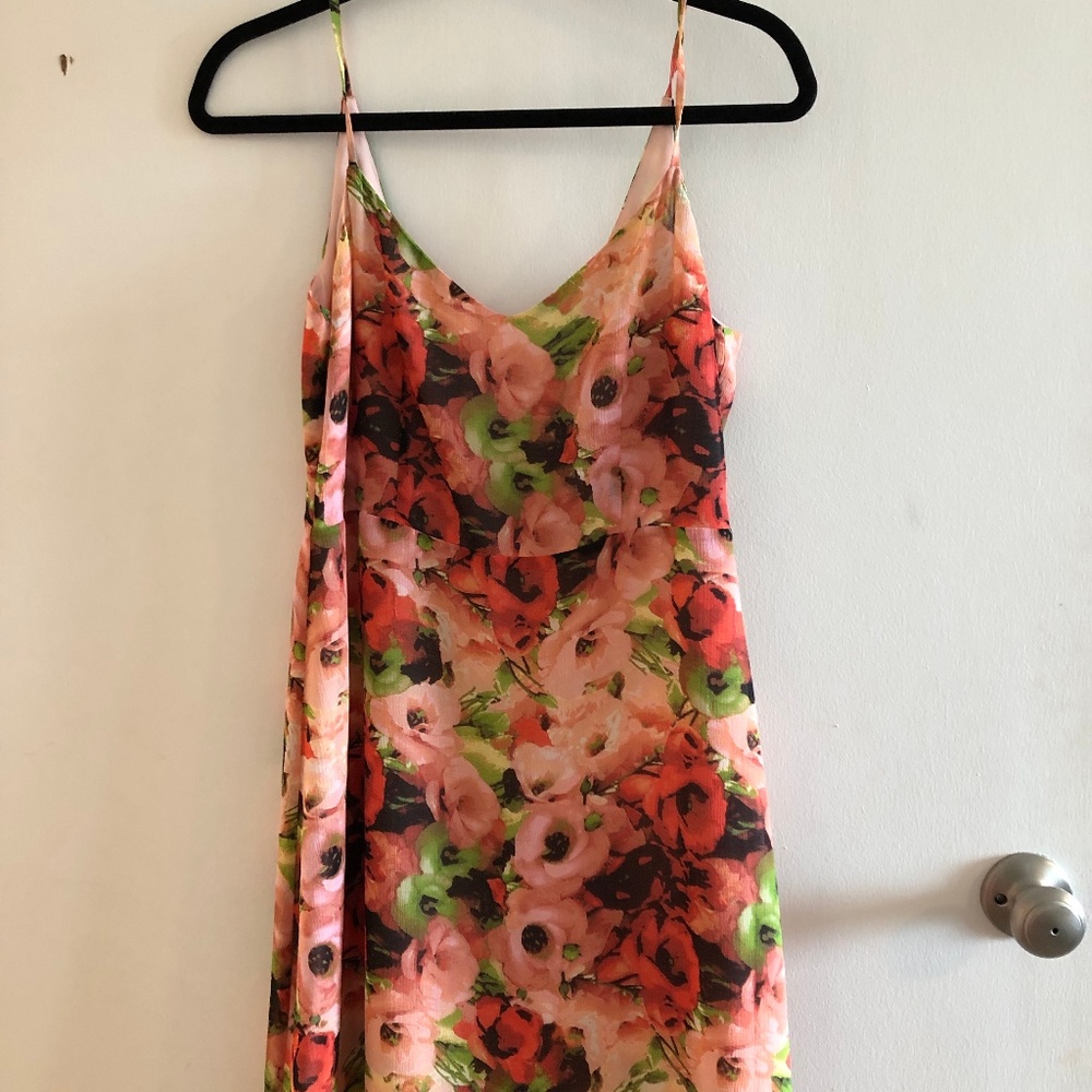 Floral Spaghetti Strap BB Dakota Dress